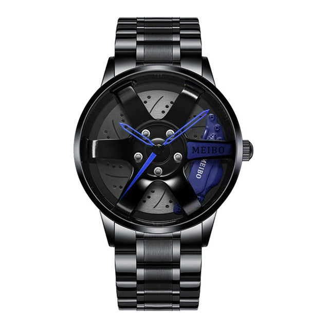 Stylish Race Car Men's Watch - RaceVision-Blue-Style 2-Nora Luxe