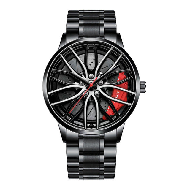 Stylish Race Car Men's Watch - RaceVision-Red-Style 1-Nora Luxe