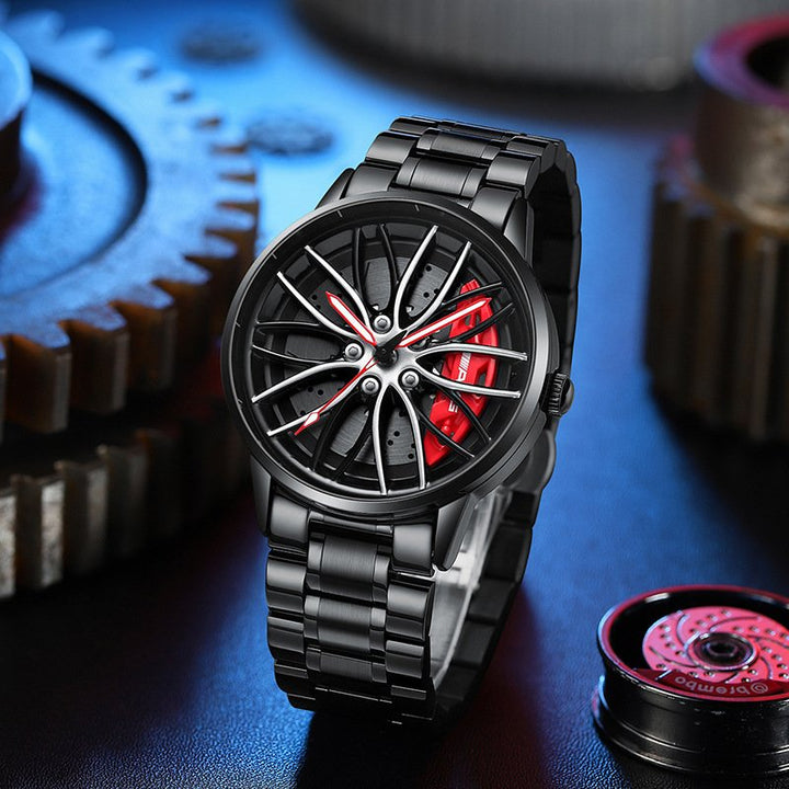 Stylish Race Car Men's Watch - RaceVision-Red-Style 1-Nora Luxe