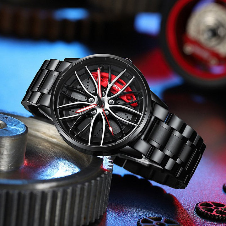 Stylish Race Car Men's Watch - RaceVision-Red-Style 1-Nora Luxe