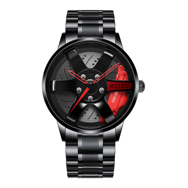 Stylish Race Car Men's Watch - RaceVision-Red-Style 2-Nora Luxe