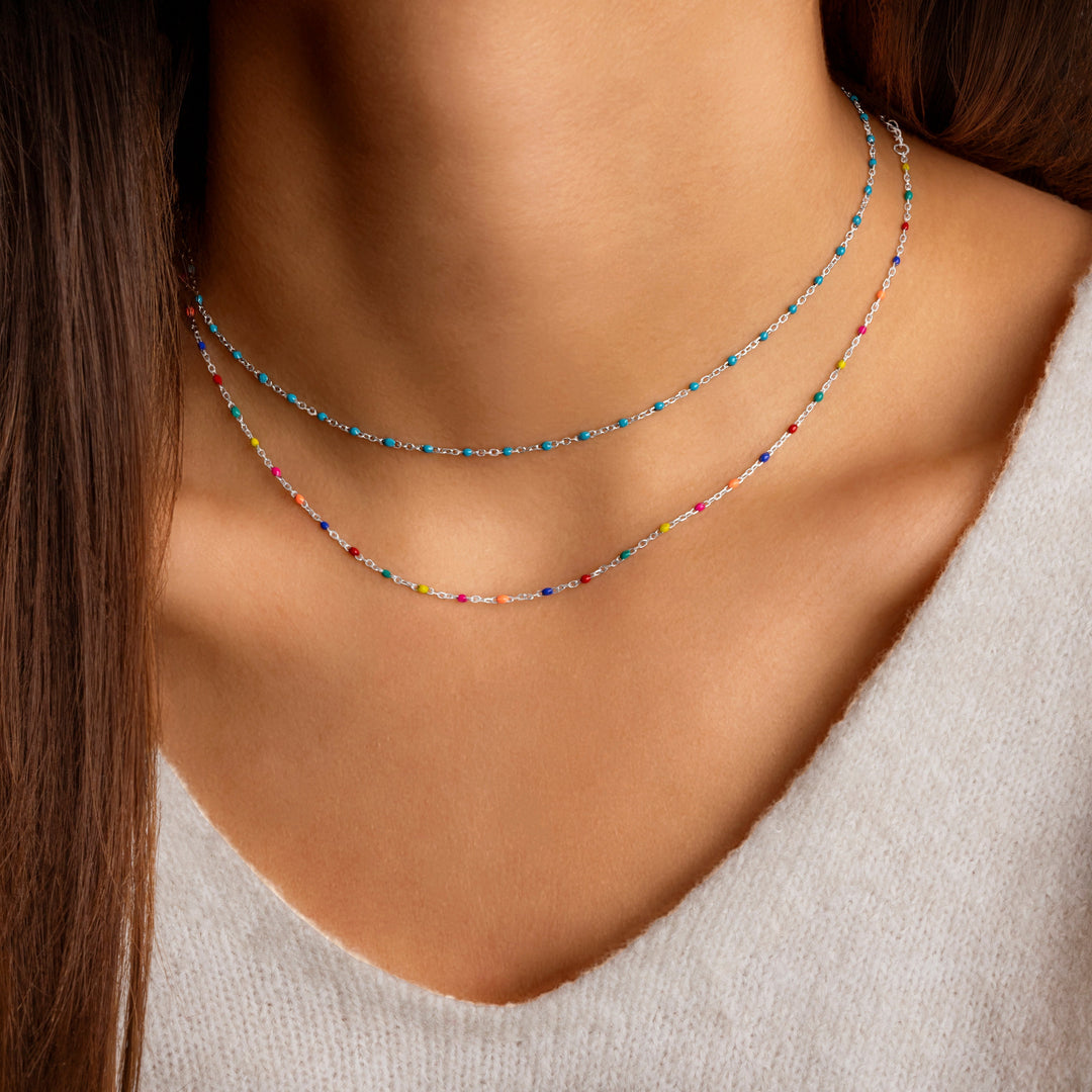 Stylish Rainbow Necklace - Iris-Gold-Nora Luxe