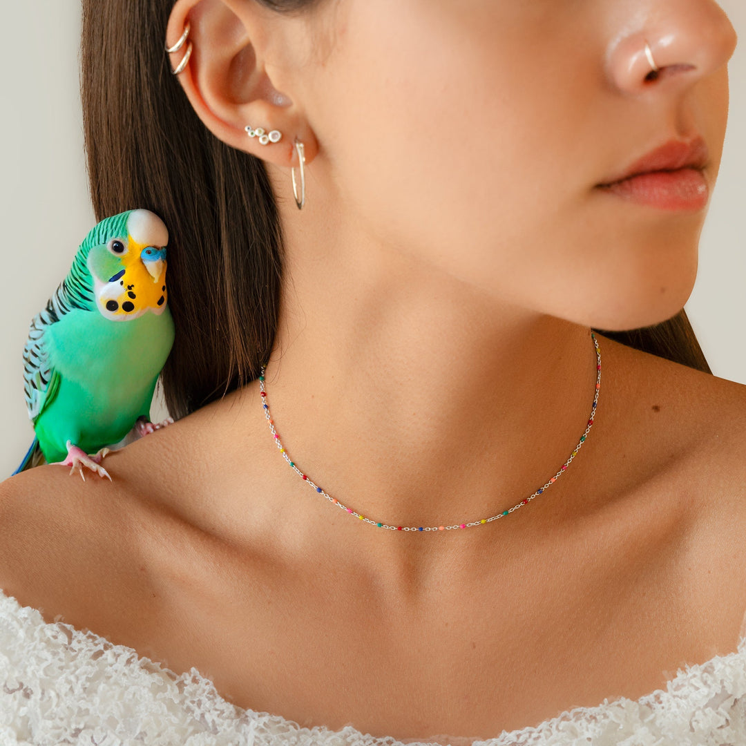 Stylish Rainbow Necklace - Iris-Gold-Nora Luxe