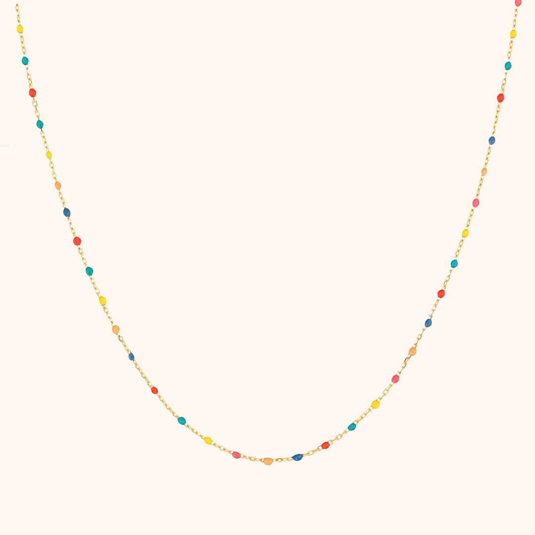 Stylish Rainbow Necklace - Iris-Gold-Nora Luxe