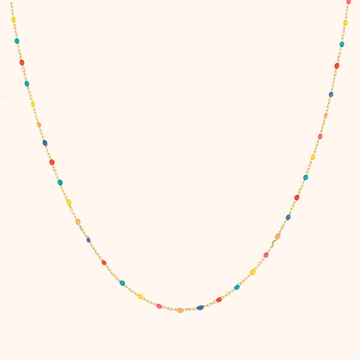 Stylish Rainbow Necklace - Iris-Gold-Nora Luxe