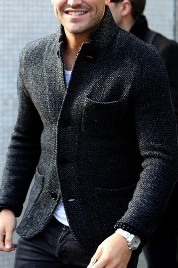 Stylish Retro Men's Vest - Victor-Black-S-Nora Luxe