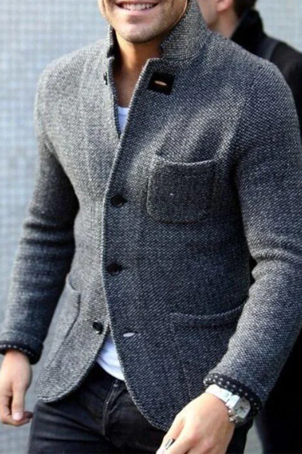 Stylish Retro Men's Vest - Victor-Gray-S-Nora Luxe