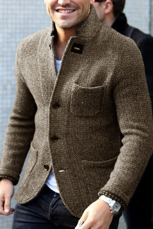 Stylish Retro Men's Vest - Victor-Khaki-S-Nora Luxe