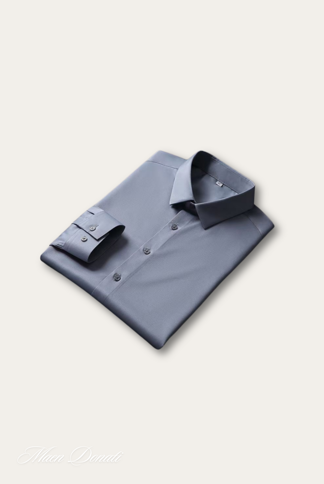 Stylish Satin Men's Shirt – Dario-Grey-The Livary
