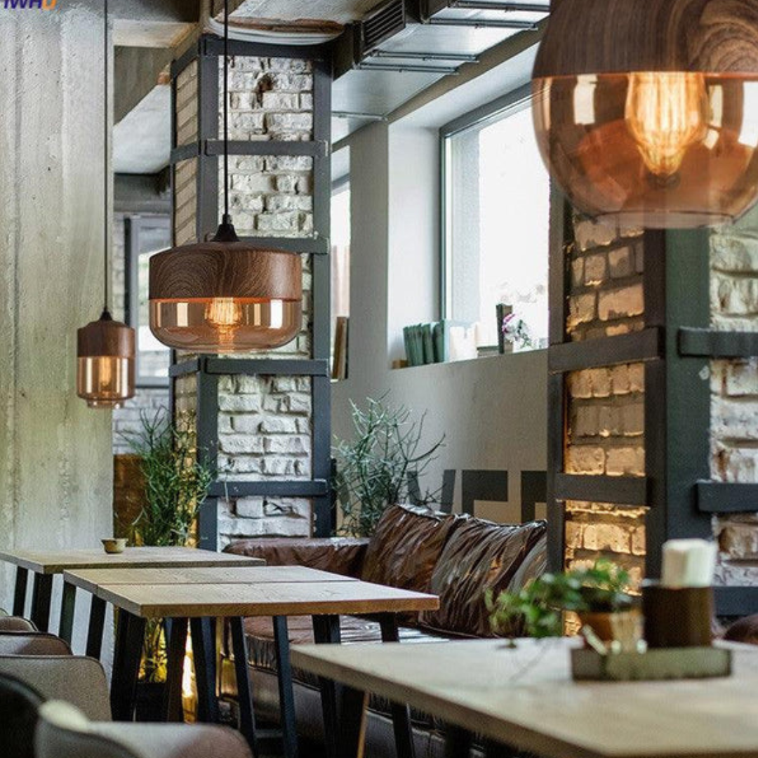 Stylish Scandinavian Wooden Ceiling Lamp - NordLuna-Type A-Nora Luxe