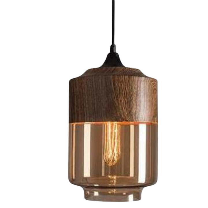 Stylish Scandinavian Wooden Ceiling Lamp - NordLuna-Type C-Nora Luxe