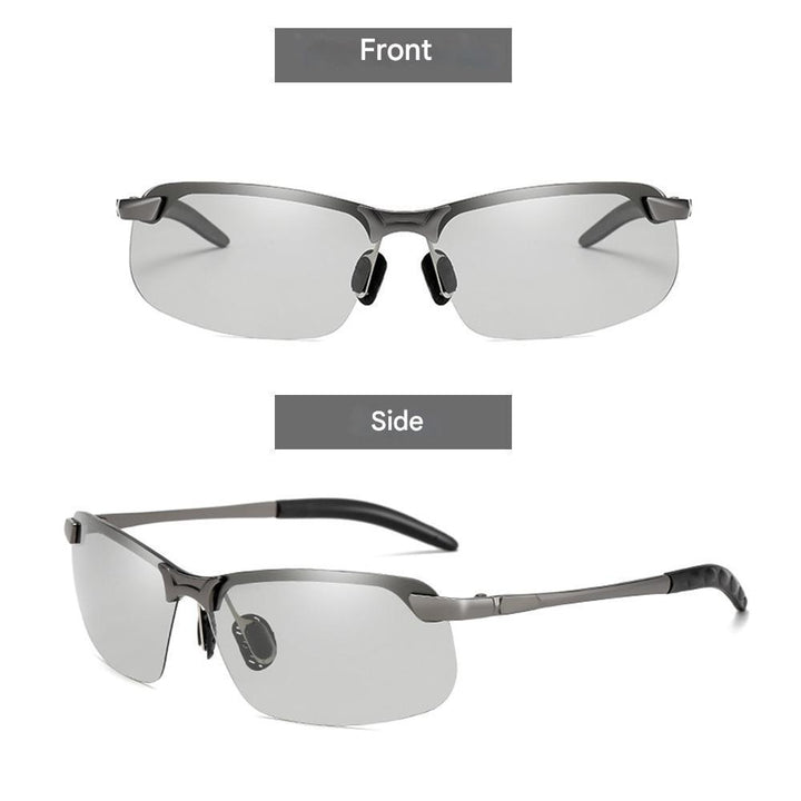 Stylish self-tinting polarised glasses for day & night – Nils-Black-Grey-Nora Luxe