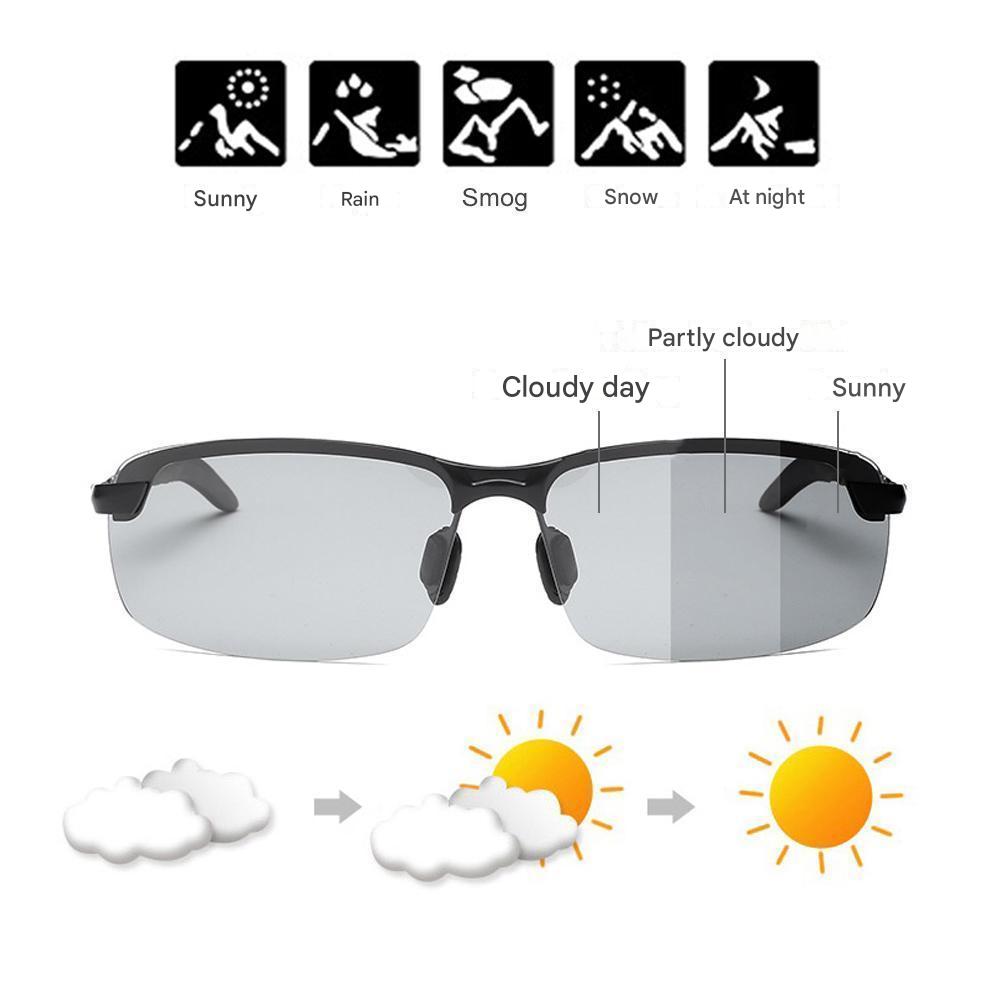 Stylish self-tinting polarised glasses for day & night – Nils-Black-Grey-Nora Luxe