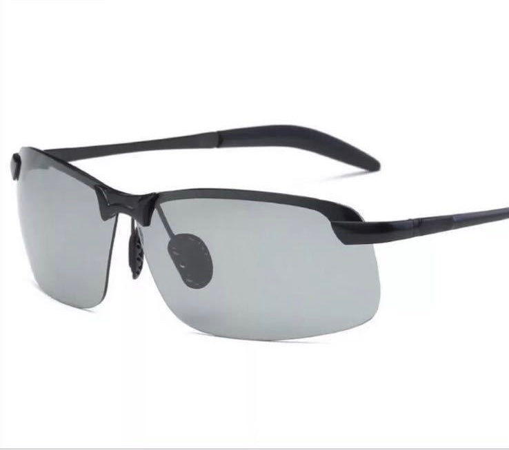 Stylish self-tinting polarised glasses for day & night – Nils-Black-Grey-Nora Luxe
