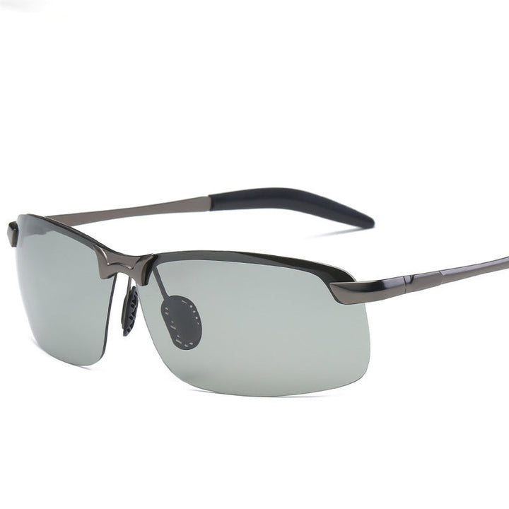 Stylish self-tinting polarised glasses for day & night – Nils-Dark grey-Grey-Nora Luxe