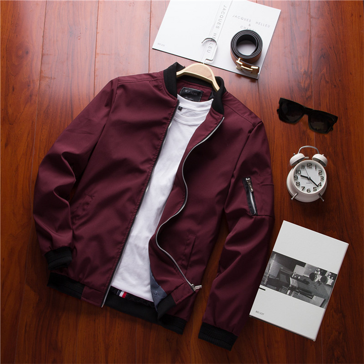 Stylish Short Summer Jacket for Men - Vernon-Black-M-Nora Luxe