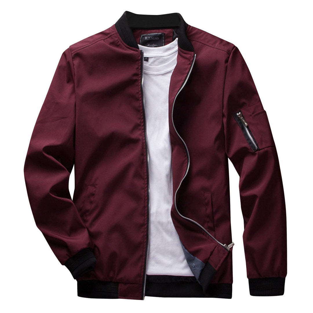Stylish Short Summer Jacket for Men - Vernon-Red-M-Nora Luxe