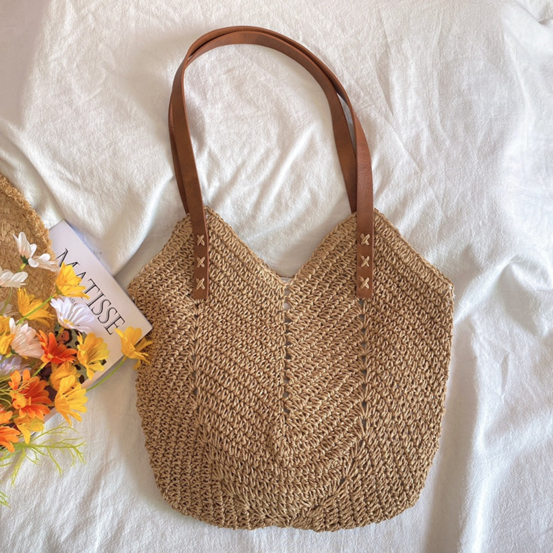 Stylish Shoulder Bag for Women - BreezeWoven-White-Nora Luxe