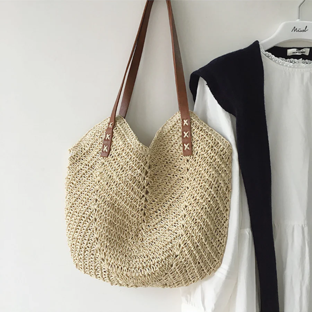 Stylish Shoulder Bag for Women - BreezeWoven-White-Nora Luxe