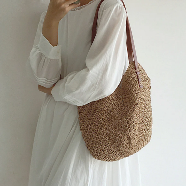 Stylish Shoulder Bag for Women - BreezeWoven-White-Nora Luxe