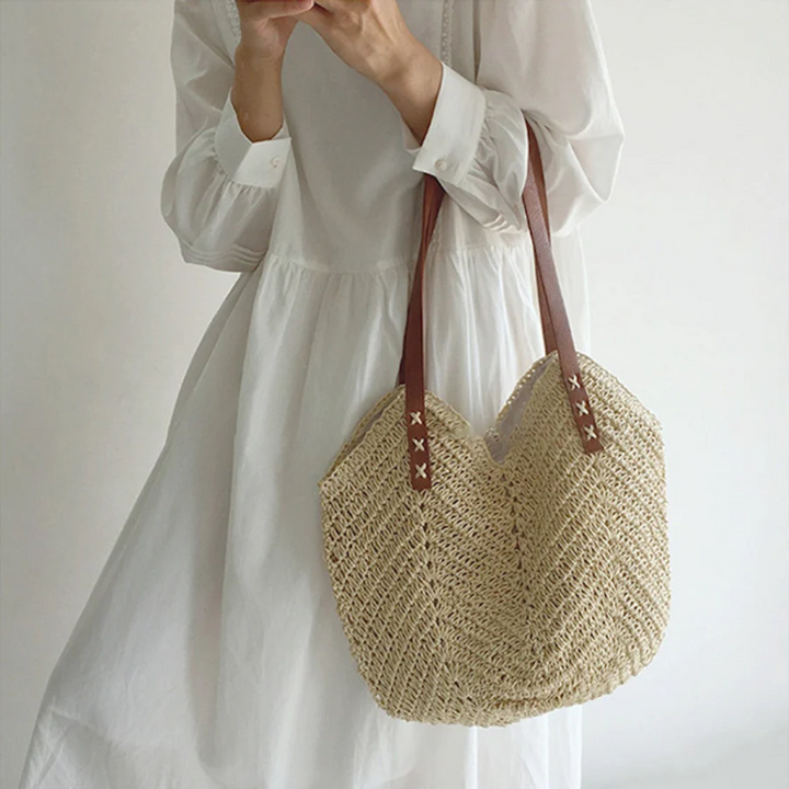 Stylish Shoulder Bag for Women - BreezeWoven-White-Nora Luxe