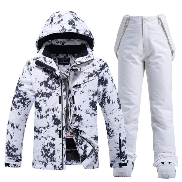 Stylish Ski Suit for Women - Aurora-Black/White-XS-Nora Luxe