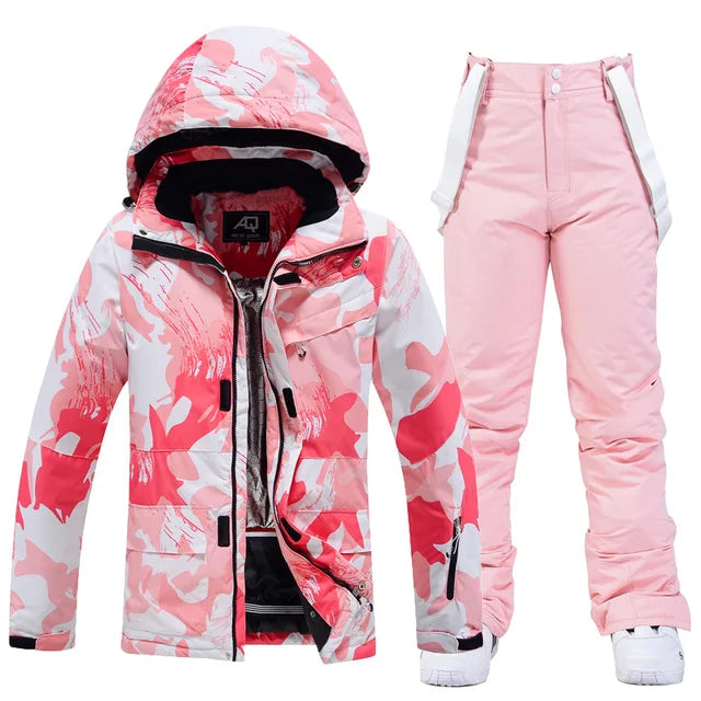 Stylish Ski Suit for Women - Aurora-Pink-XS-Nora Luxe