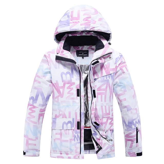 Stylish Ski Suit for Women - Aurora-Purple/Black-XS-Nora Luxe