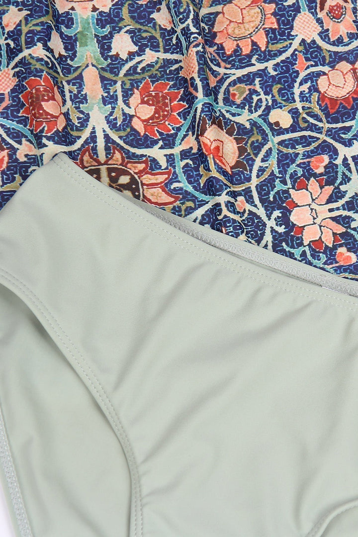 Stylish Sleeveless Bikini with Attractive Pattern - SummerGlow-S (4-6)-Nora Luxe