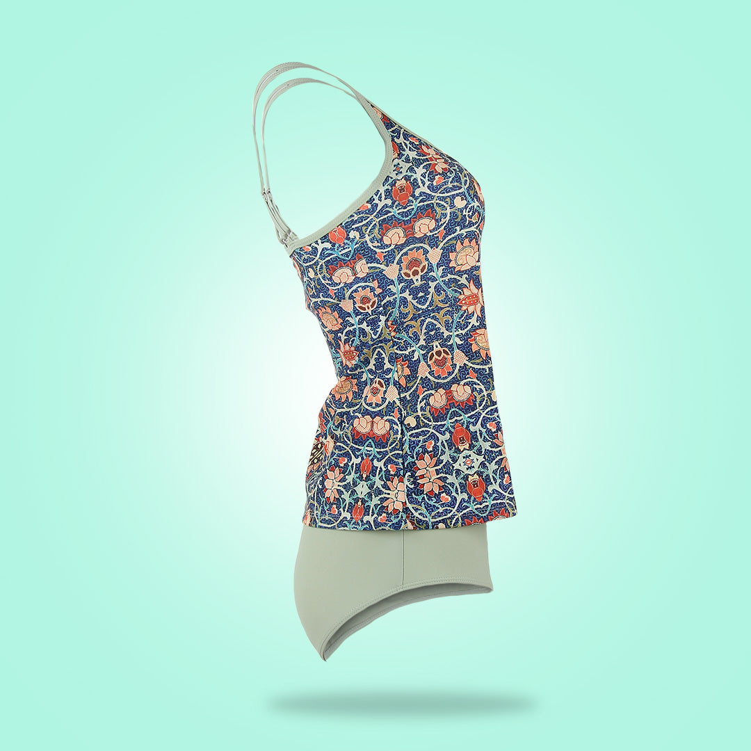 Stylish Sleeveless Bikini with Attractive Pattern - SummerGlow-S (4-6)-Nora Luxe