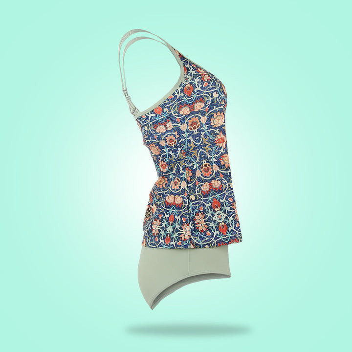 Stylish Sleeveless Bikini with Attractive Pattern - SummerGlow-S (4-6)-Nora Luxe