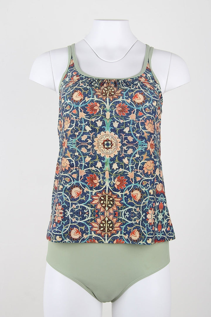 Stylish Sleeveless Bikini with Attractive Pattern - SummerGlow-S (4-6)-Nora Luxe
