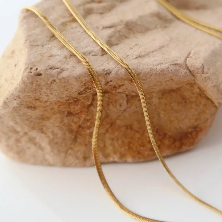 Stylish Slim Snake Necklace - Isis-Nora Luxe