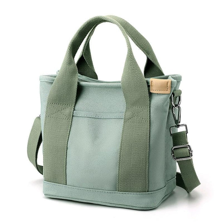 Stylish Small Canvas Women's Shoulder Bag - CitySling-Green-Nora Luxe