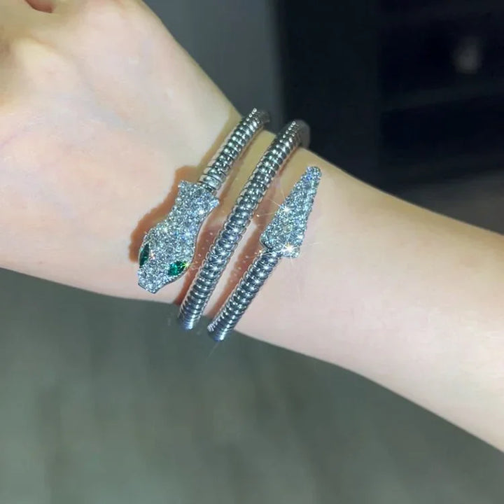 Stylish Snake Bracelet - Nysa-Gold-Nora Luxe