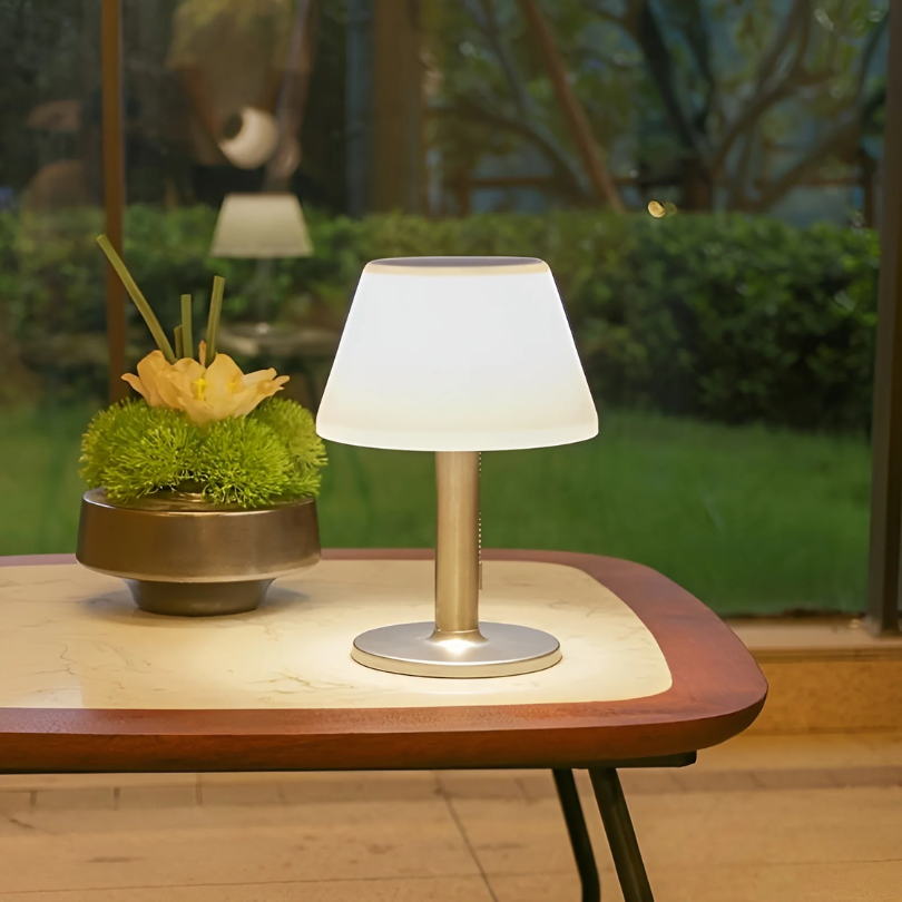 Stylish Solar Energy Table Lamp - SolarLuxe-Nora Luxe