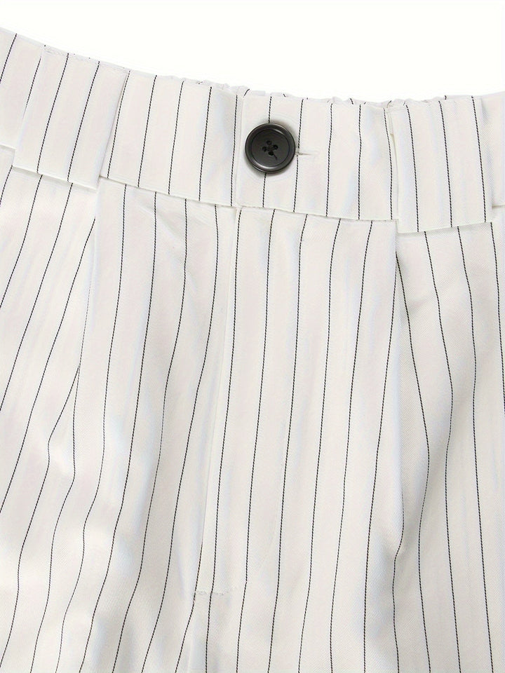 Stylish Striped Summer Outfit - Vivian-S-Nora Luxe