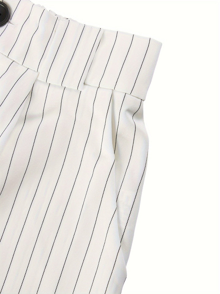 Stylish Striped Summer Outfit - Vivian-S-Nora Luxe