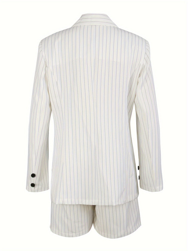 Stylish Striped Summer Outfit - Vivian-S-Nora Luxe