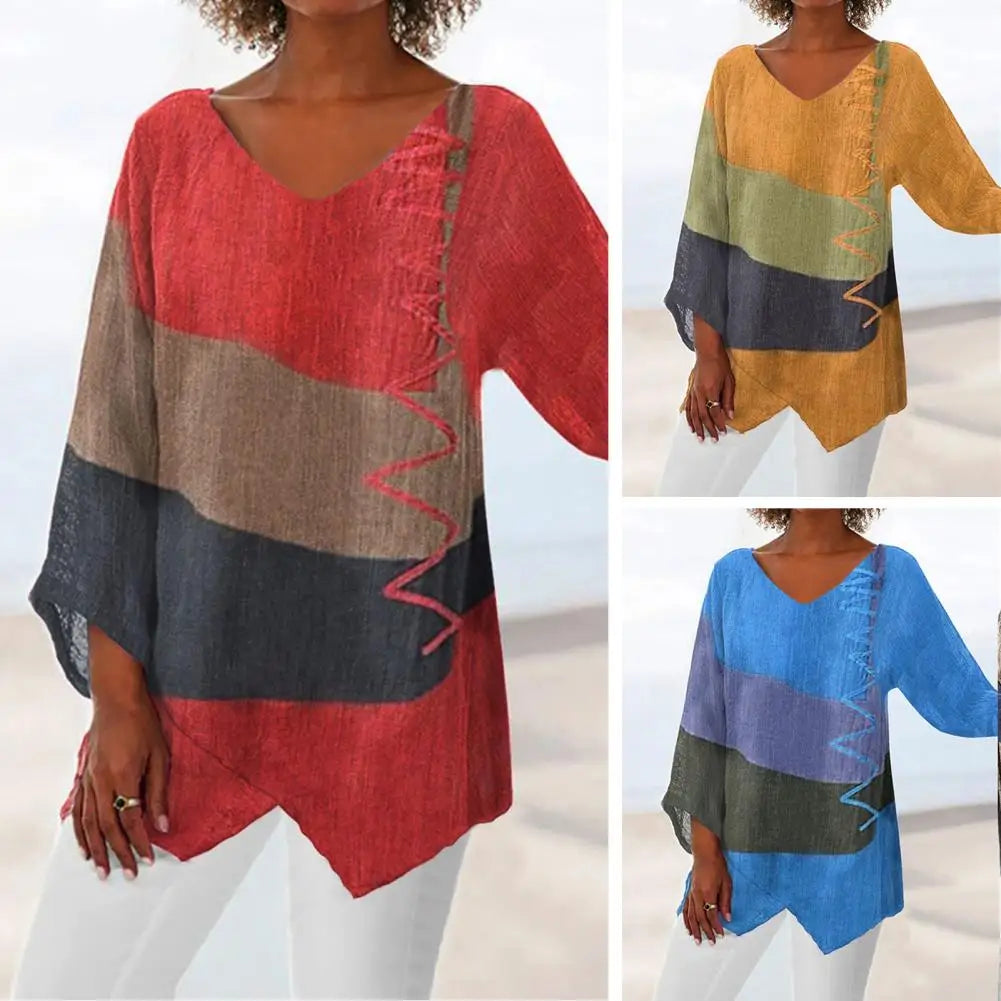 Stylish Summer Blouse - Bella-Royal Blue-S-Nora Luxe