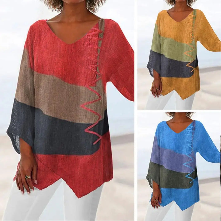Stylish Summer Blouse - Bella-Royal Blue-S-Nora Luxe