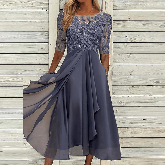Stylish Summer Dress for a Fashionable Appearance - Lena Meier-Lila-S-Nora Luxe