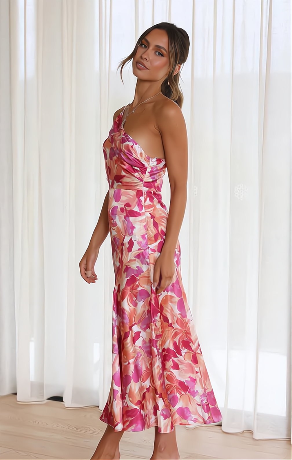 Stylish Summer Dress with Floral Print - Zoë-S-Nora Luxe
