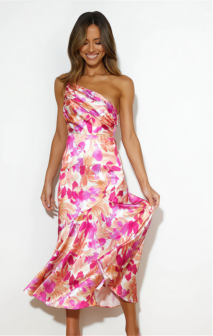 Stylish Summer Dress with Floral Print - Zoë-S-Nora Luxe