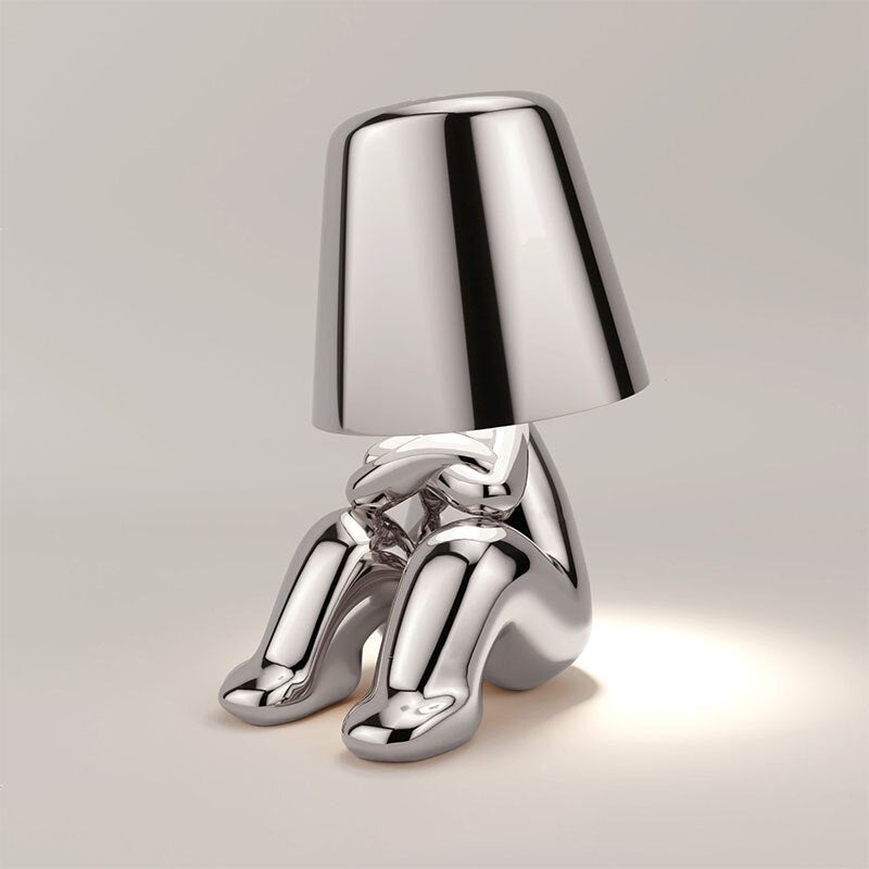 Stylish Table Lamp - LumiSerene-Plundering of Silver-Nora Luxe