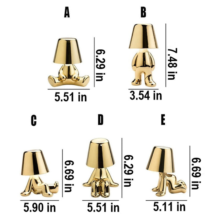 Stylish Table Lamp - LumiSerene-Relaxing Gold-Nora Luxe