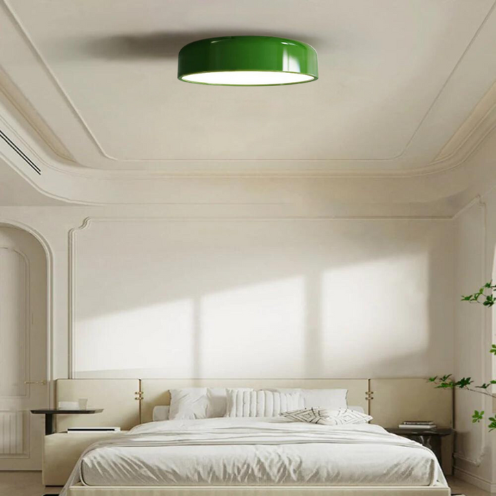 Stylish Vintage LED Ceiling Lamp - LumiVintage-Green-Cold White-Nora Luxe
