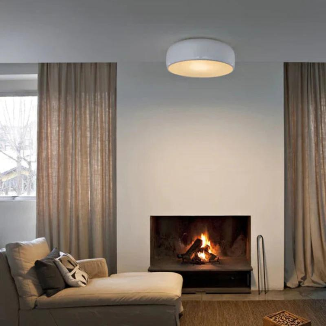 Stylish Vintage LED Ceiling Lamp - LumiVintage-Milk White-Cold White-Nora Luxe