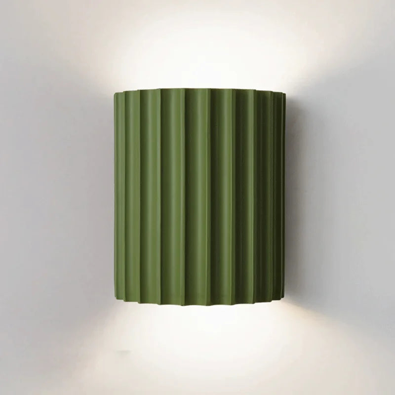 Stylish wall lamps made of synthetic resin - LumiResin-Green-Warm white-Nora Luxe