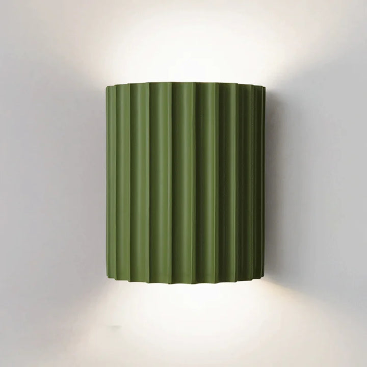 Stylish wall lamps made of synthetic resin - LumiResin-Green-Warm white-Nora Luxe